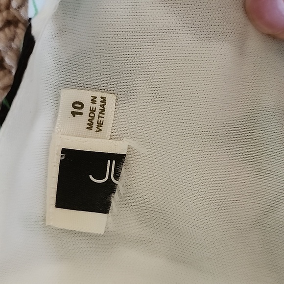 Teal, cream, light blue floral dress 10 - Picture 10 of 12